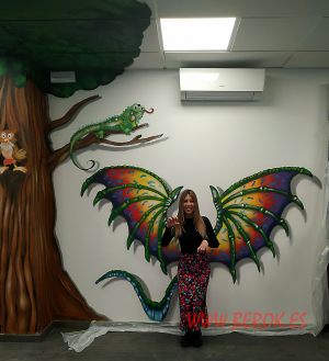 graffiti 3d alas dragon infantil